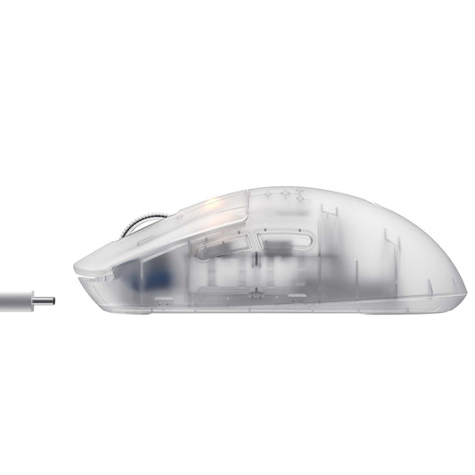 Mouse Gaming Wireless HAVIT MS970WB Pro, 800DPI - 12000DPI, BT / Wi-Fi / Wired, Transparent Alb