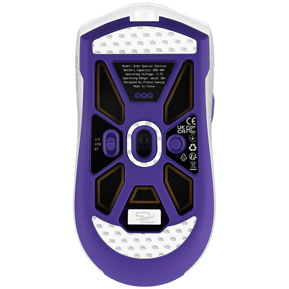 Mouse Gaming Wireless Proove Rate Special Edition, 800DPI - 12000DPI, Alb CMRTWRS03002