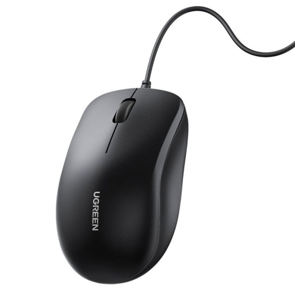 Mouse Wired USB UGREEN MU007, 1200DPI, 1.5m, Negru
