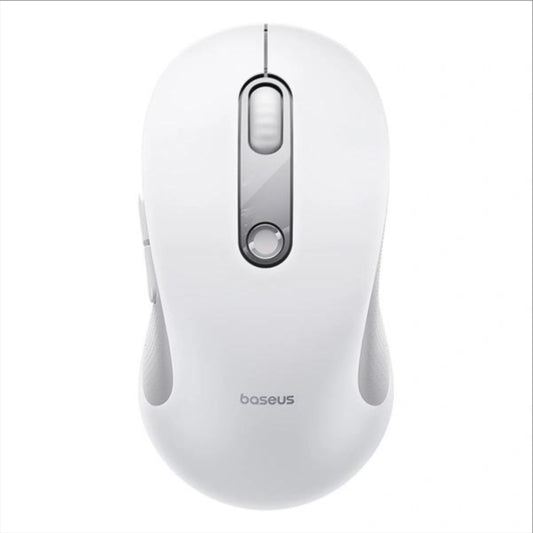 Mouse Wireless Baseus F02, 1600DPI, BT / Wi-Fi, Alb B0203302