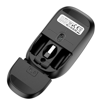 Mouse Wireless Borofone BG14 Planet, 1000DPI, BT / Wi-Fi, Negru