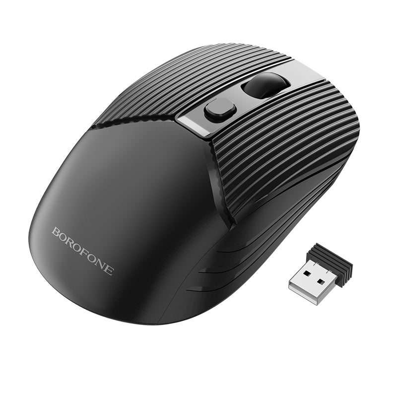 Mouse Wireless Borofone BG5, 1600DPI, Negru