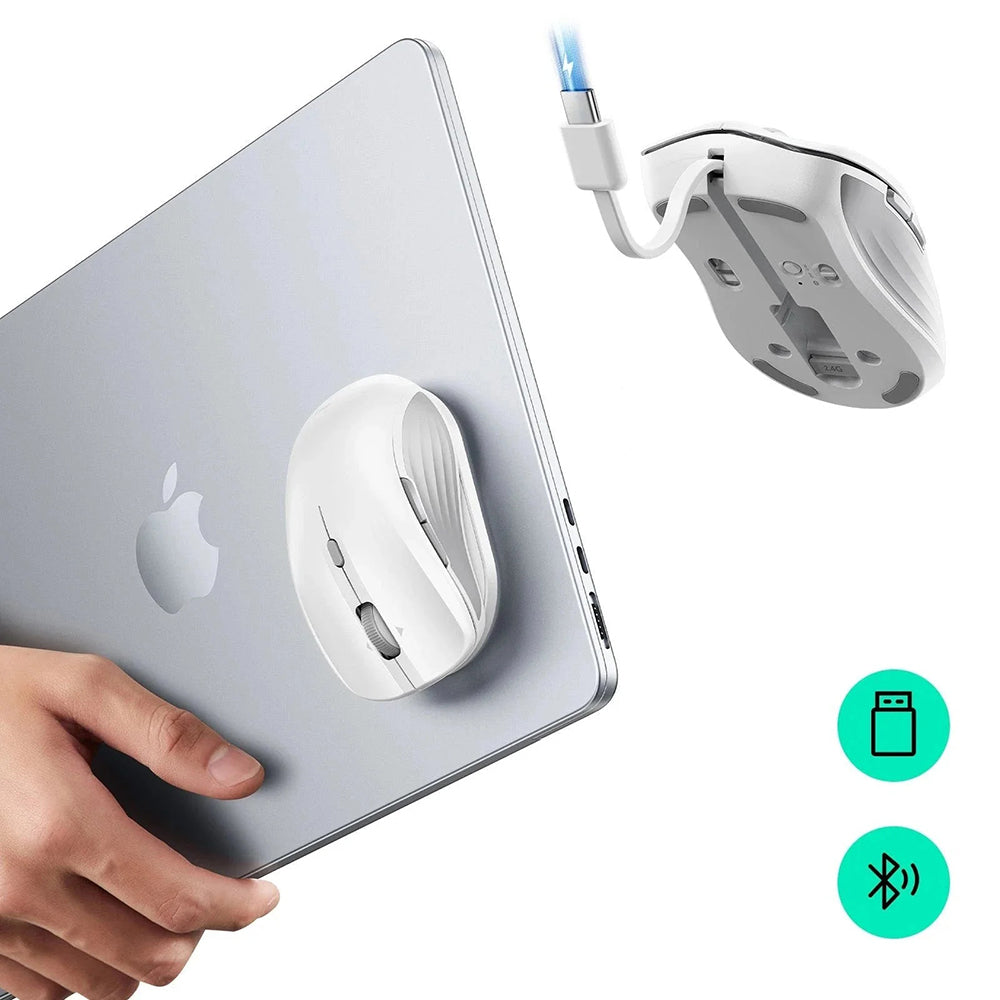 Mouse Wireless ESR MagMouse, 800DPI - 4800DPI, Alb