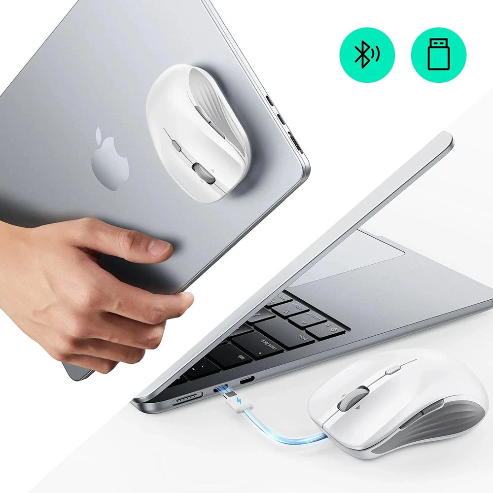 Mouse Wireless ESR MagMouse, 800DPI - 4800DPI, Alb