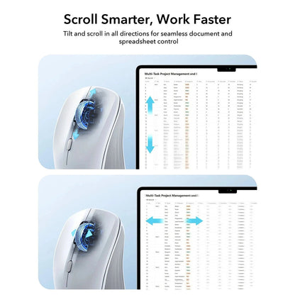 Mouse Wireless ESR MagMouse, 800DPI - 4800DPI, Alb