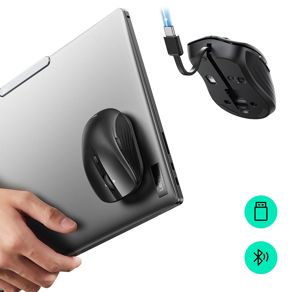 Mouse Wireless ESR MagMouse, 800DPI - 4800DPI, BT / Wi-Fi, Negru