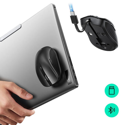 Mouse Wireless ESR MagMouse, 800DPI - 4800DPI, BT / Wi-Fi, Negru