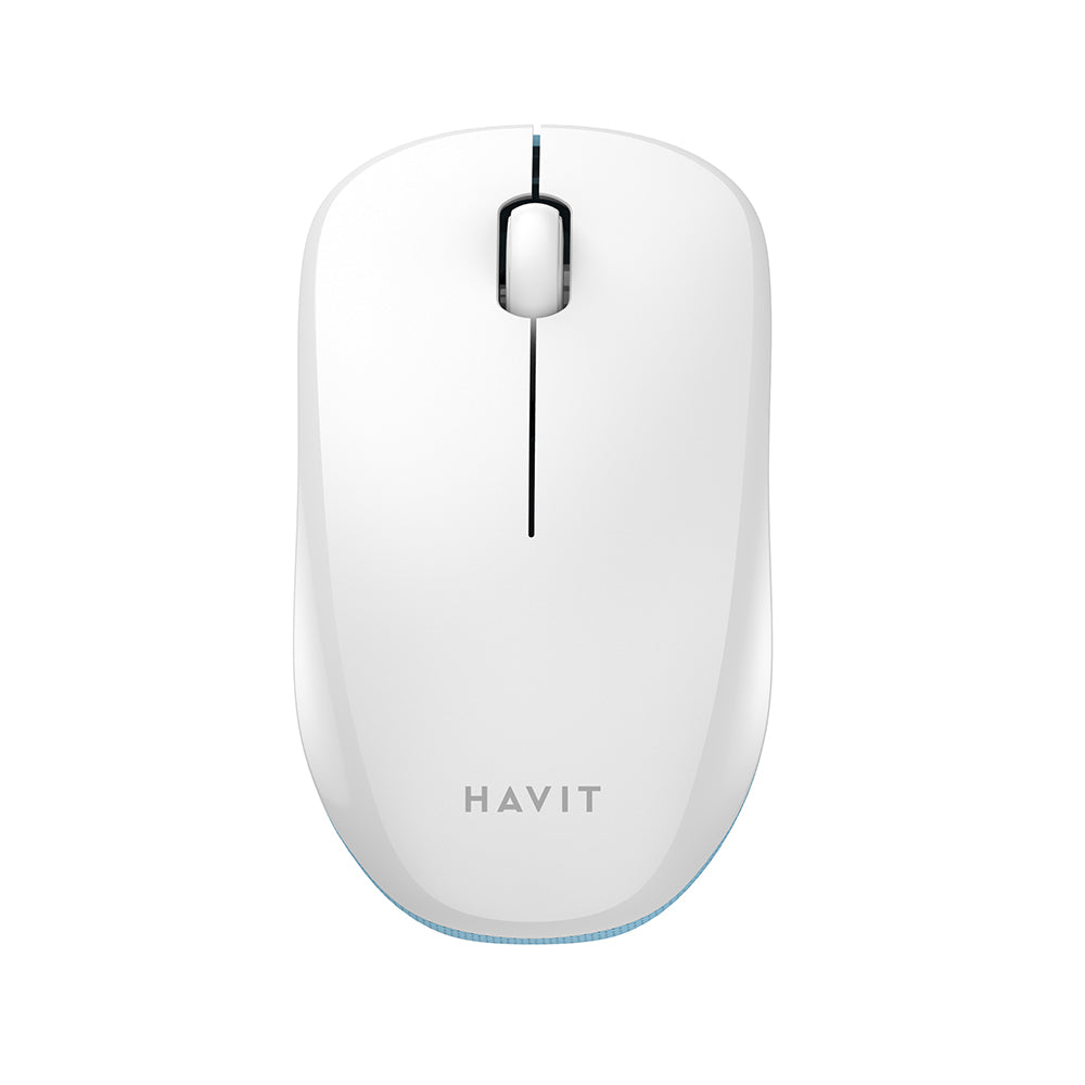Mouse Wireless HAVIT MS66GT, 1200DPI, Alb Albastru