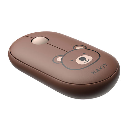Mouse Wireless HAVIT MS75GT Pro, 1600DPI, Maro