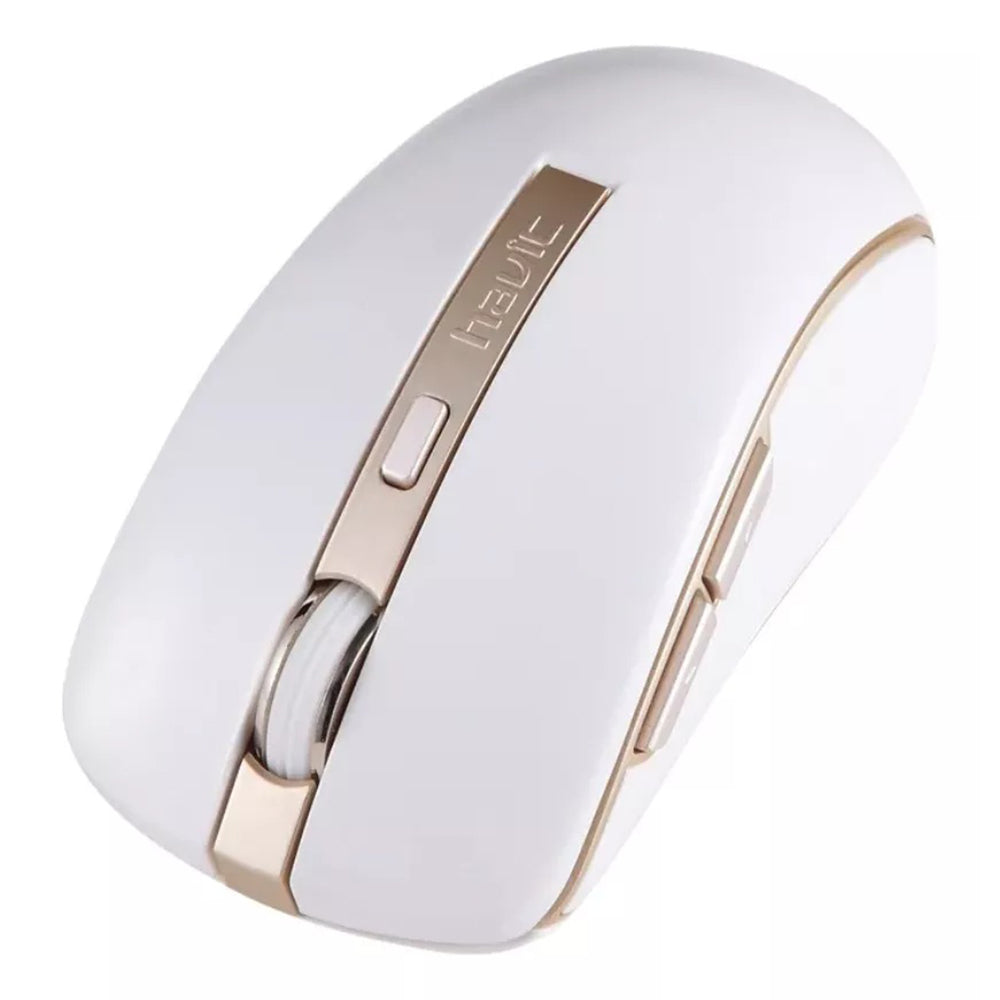 Mouse Wireless HAVIT MS951GT, 1000DPI - 1600DPI, Alb Auriu