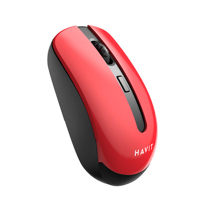Mouse Wireless HAVIT MS989GT, 800DPI - 1600DPI, Negru Rosu