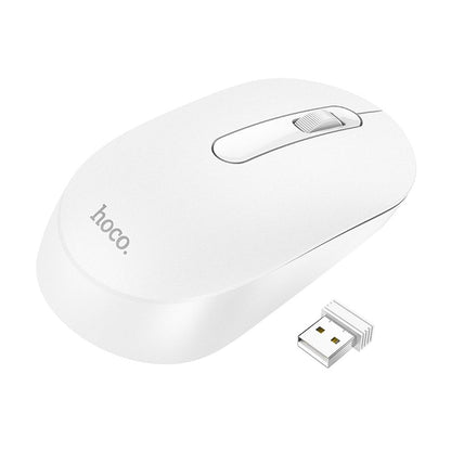 Mouse Wireless HOCO GM14, 1200DPI, Alb