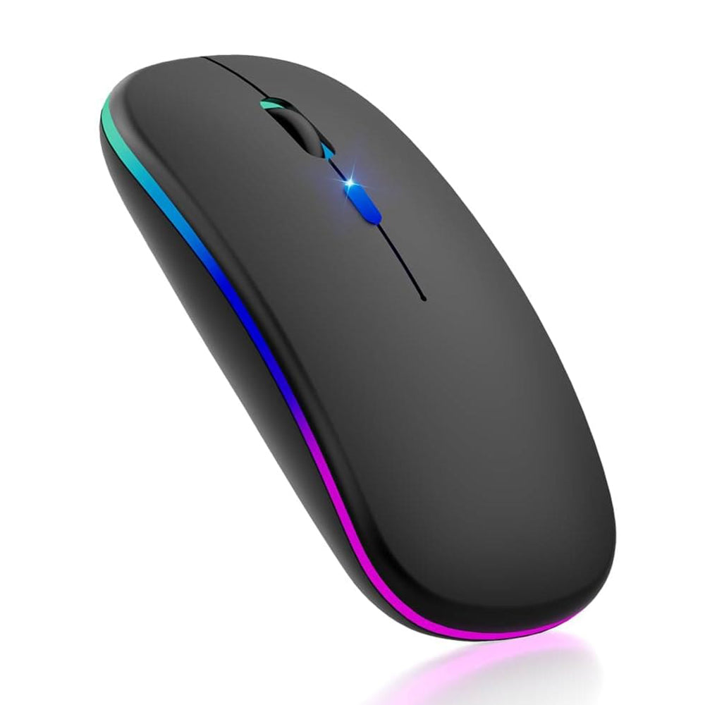 Mouse Wireless Techsuit M1, RGB, 1600DPI, Negru