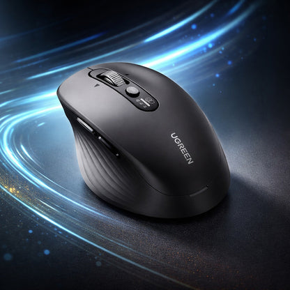 Mouse Wireless UGREEN M752 (75498B), 5000DPI, BT / Wi-Fi, Negru