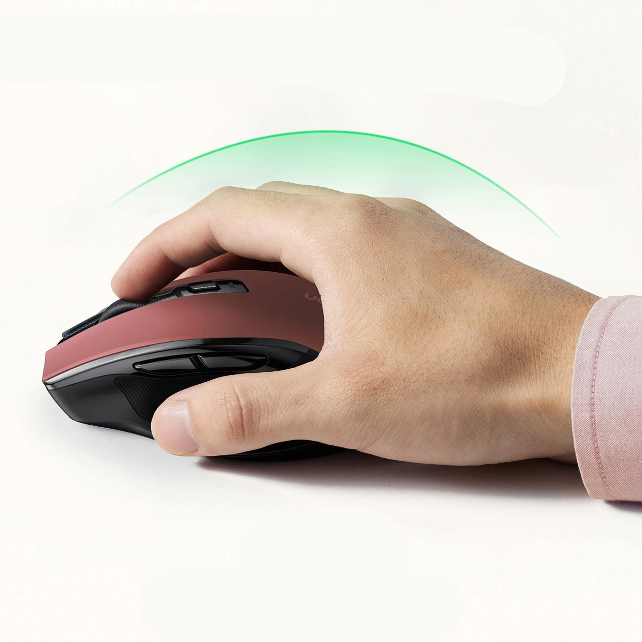 Mouse Wireless UGREEN MU006, 4000DPI, Rosu
