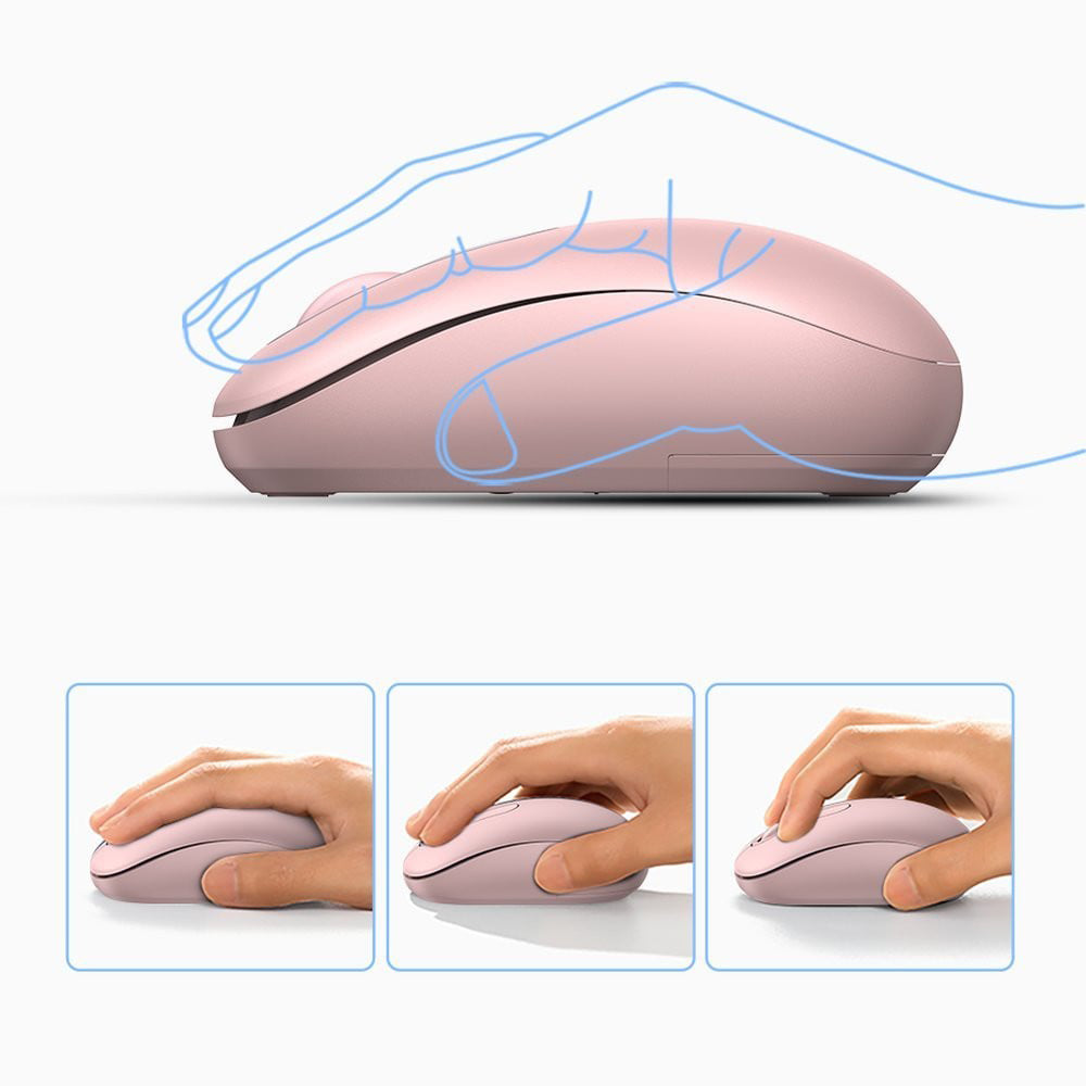 Mouse Wireless UGREEN MU105, 2400DPI, Roz