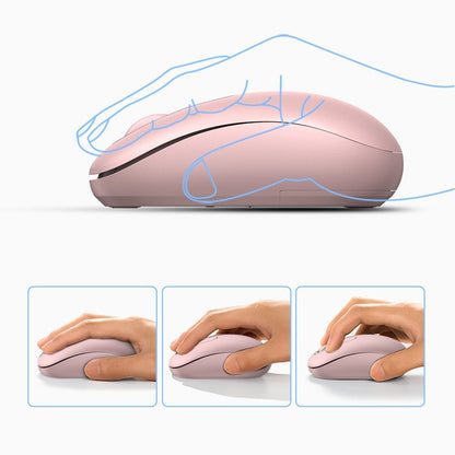 Mouse Wireless UGREEN MU105, 2400DPI, Roz