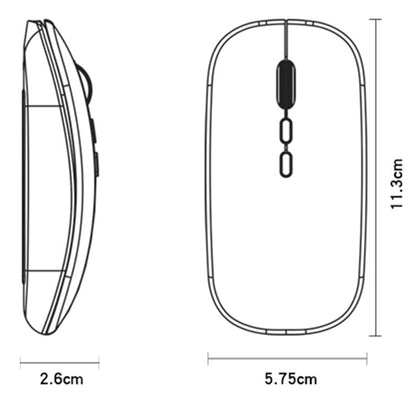 Mouse Wireless Yesido KB15, 800DPI - 1600DPI, Argintiu