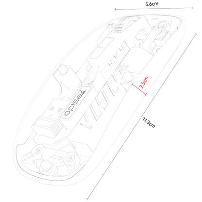 Mouse Wireless Yesido KB29, 800DPI - 1600DPI, BT / Wi-Fi, Alb