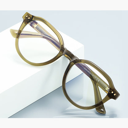 Ochelari De Calculator Barbati Techsuit 2228, Anti-Blue Light, Maro Deschis