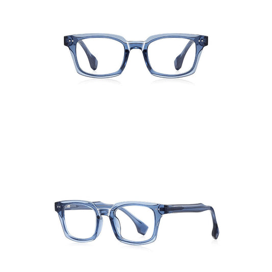 Ochelari De Calculator Barbati Techsuit LS084, Anti-Blue Light, Albastrii Transparenti
