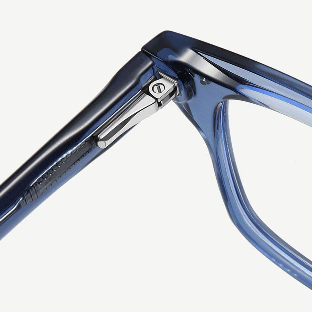 Ochelari De Calculator Barbati Techsuit LS084, Anti-Blue Light, Albastrii Transparenti
