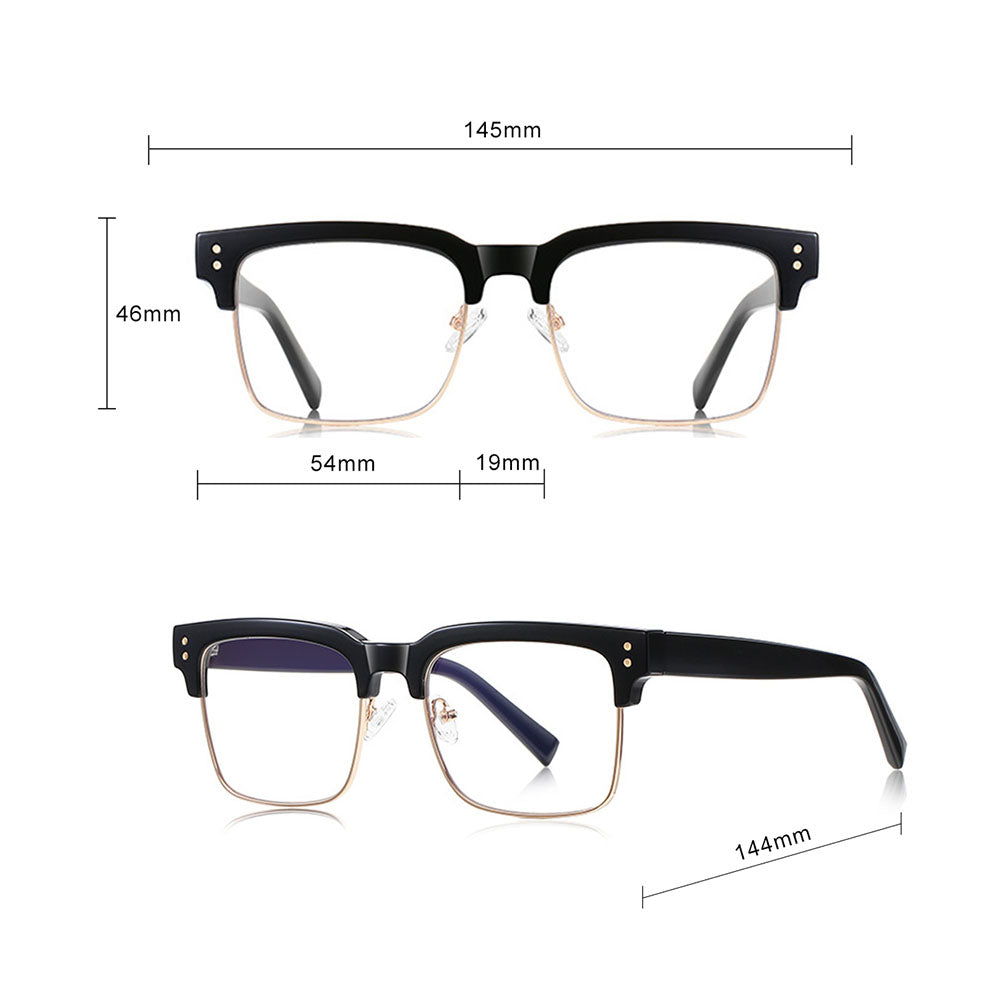 Ochelari De Calculator Dama Techsuit 2205, Anti-Blue Light, Negri Argintii