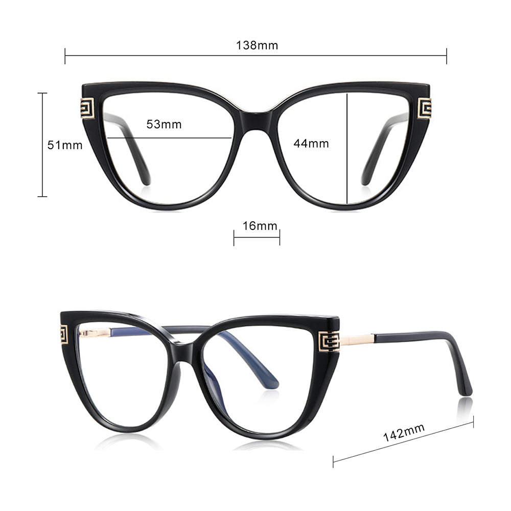 Ochelari De Calculator Dama Techsuit 2259, Anti-Blue Light, Maro