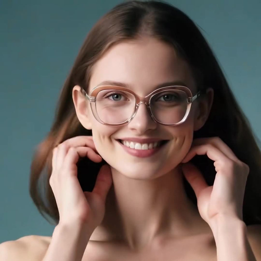 Ochelari De Calculator Dama Techsuit 2265, Anti-Blue Light, Negri Aurii