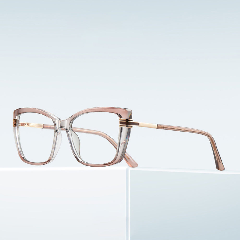 Ochelari De Calculator Dama Techsuit 2273, Anti-Blue Light, Maro Deschis