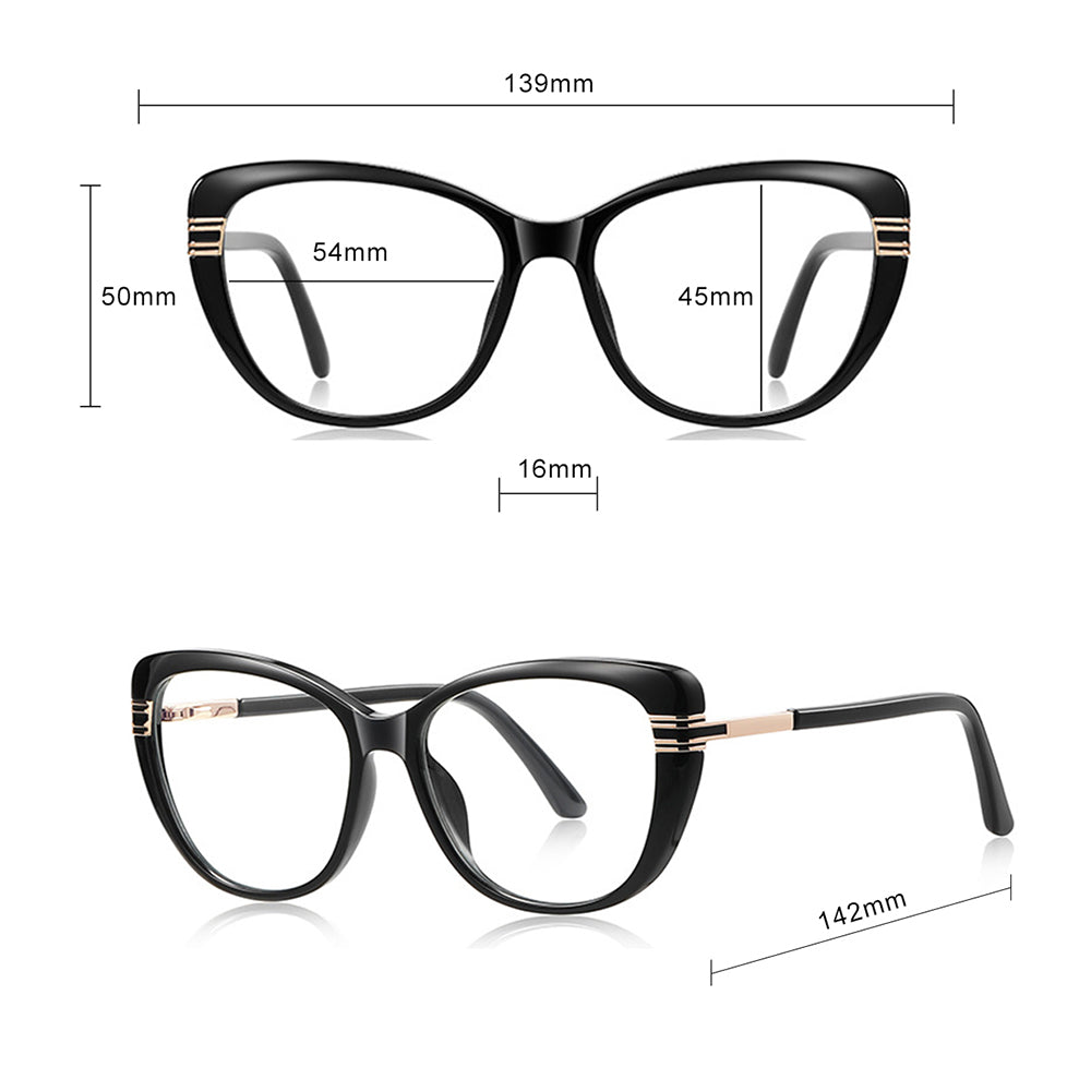 Ochelari De Calculator Dama Techsuit 2274, Anti-Blue Light, Negri