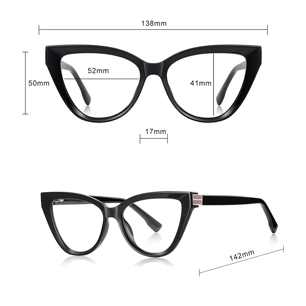 Ochelari De Calculator Dama Techsuit 2279, Anti-Blue Light, Negri