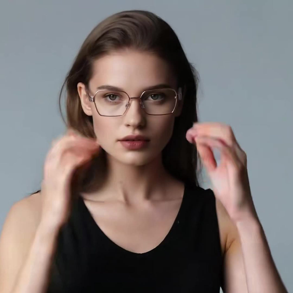 Ochelari De Calculator Dama Techsuit 3161, Anti-Blue Light, Roz Aurii