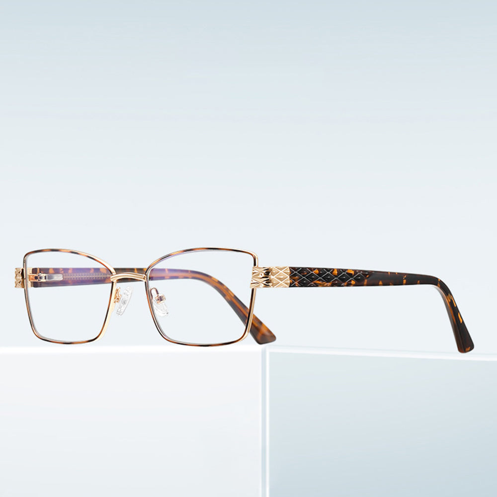 Ochelari De Calculator Dama Techsuit 3171, Anti-Blue Light, Negri Aurii