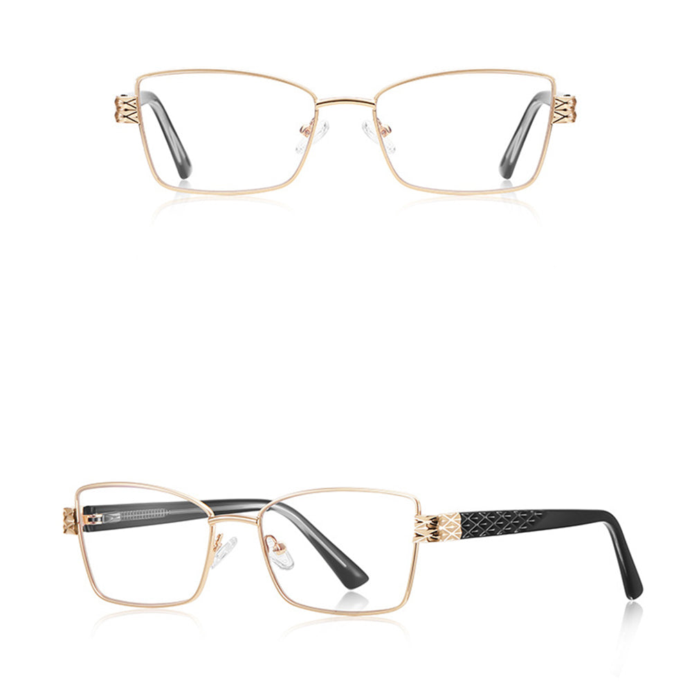 Ochelari De Calculator Dama Techsuit 3171, Anti-Blue Light, Negri Aurii