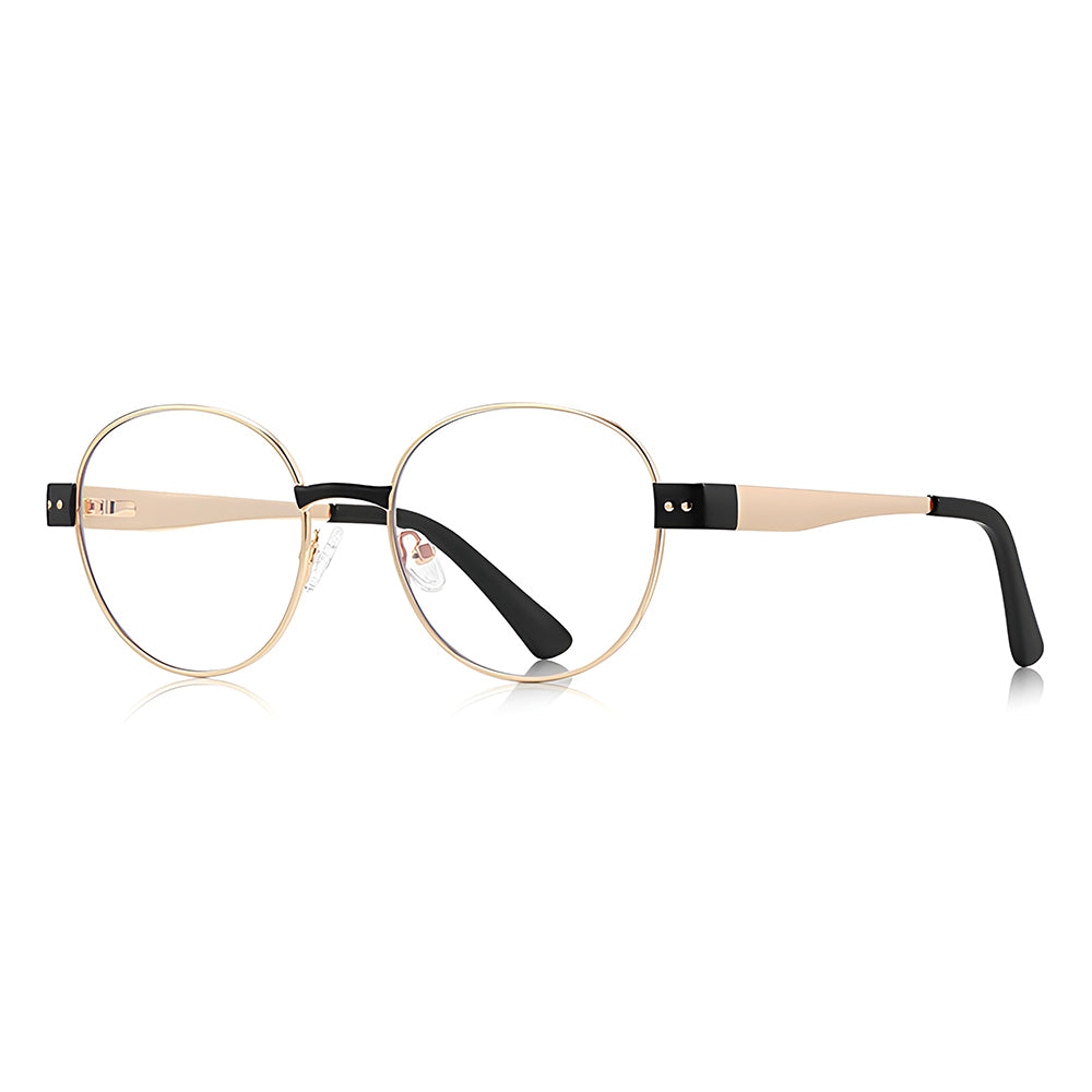 Ochelari De Calculator Dama Techsuit 3175, Anti-Blue Light, Aurii Negri