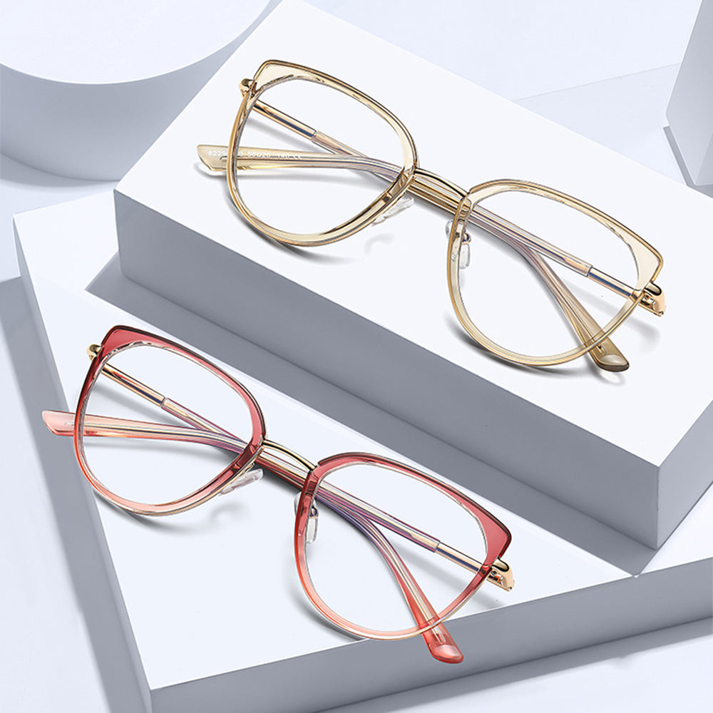 Ochelari De Calculator Dama Techsuit 82290, Anti-Blue Light, Aurii Roz