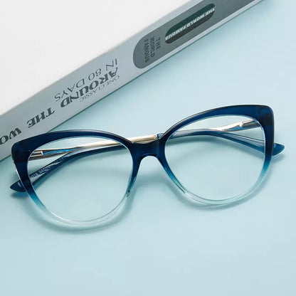 Ochelari De Calculator Dama Techsuit F5018-C42, Anti-Blue Light, Crem Maro