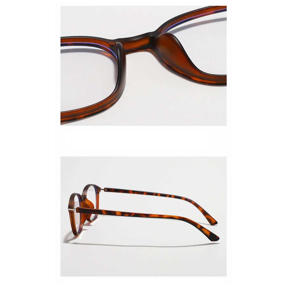 Ochelari De Calculator Unisex Techsuit 6635, Anti-Blue Light, Maro Deschis