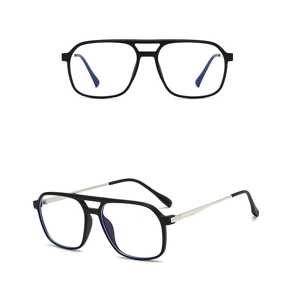 Ochelari De Calculator Unisex Techsuit 83092, Anti-Blue Light, Negri Argintii