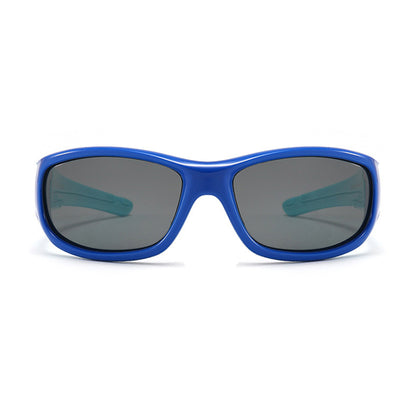 Ochelari De Soare Sport Copii Techsuit 800-C29, Polarizati, Bleu Albastri