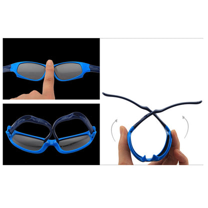 Ochelari De Soare Sport Copii Techsuit 800-C30, Polarizati, Rosii Roz