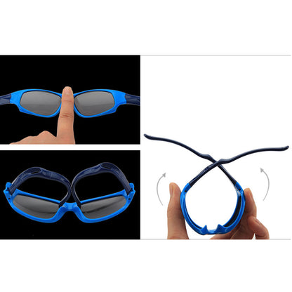 Ochelari De Soare Sport Copii Techsuit 816-C3, Polarizati, Roz Verzi