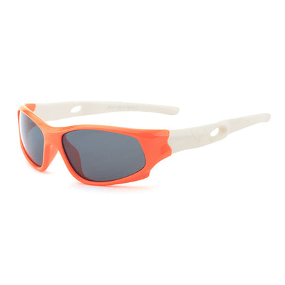 Ochelari De Soare Sport Copii Techsuit 816-C8, Polarizati, Portocali Albi