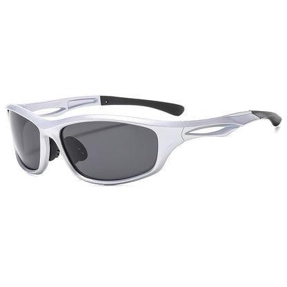 Ochelari De Ciclism Unisex Techsuit 9309, Polarizati, Argintii Gri