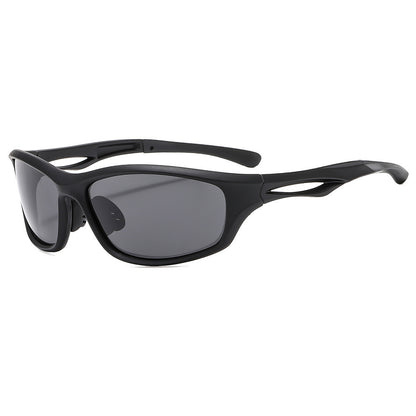 Ochelari De Ciclism Unisex Techsuit 9309, Polarizati, Negri Gri