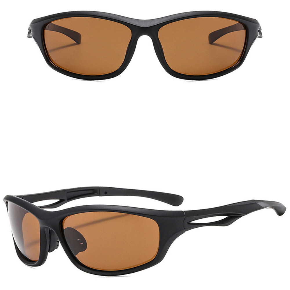 Ochelari De Ciclism Unisex Techsuit 9309, Polarizati, Negri Maro