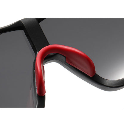 Ochelari De Ciclism Unisex Techsuit 9330, Negri Rosii