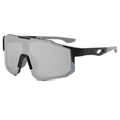 Ochelari De Ciclism Unisex Techsuit 9337, Protectie UV, Negri Argintii