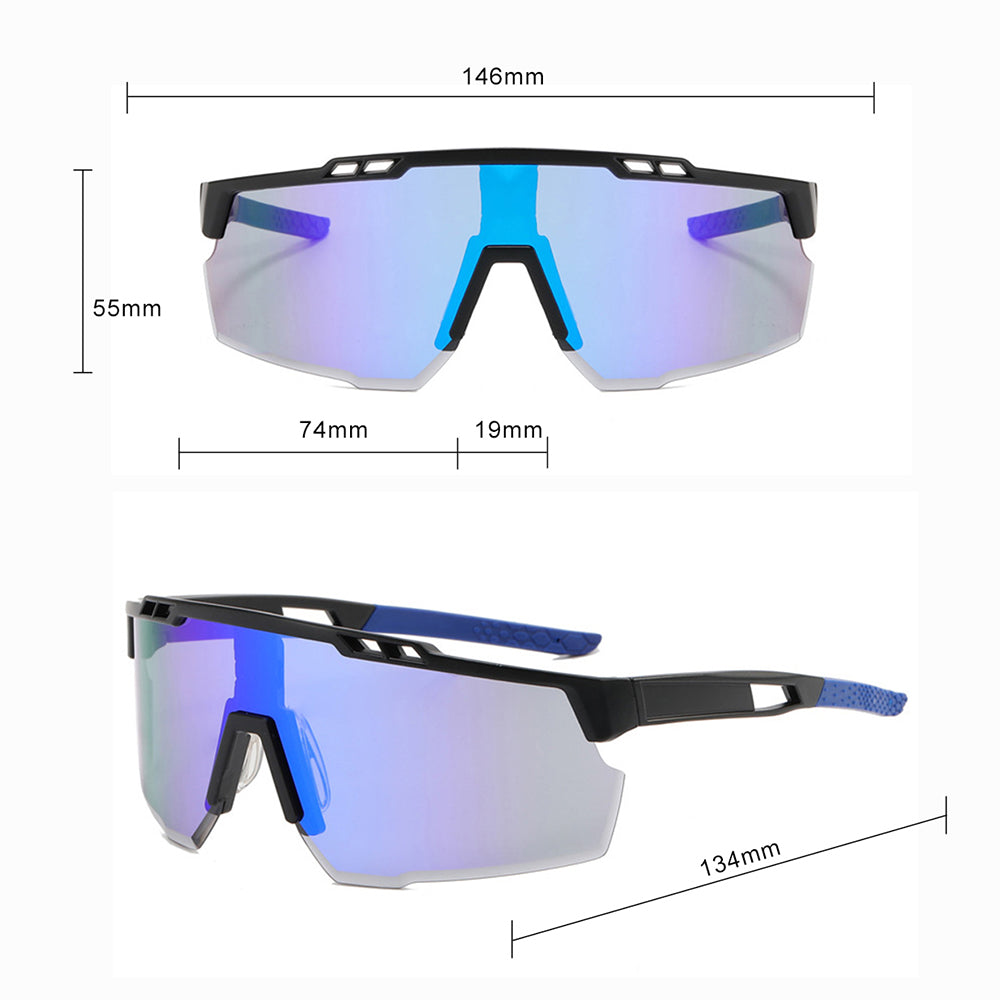 Ochelari De Ciclism Unisex Techsuit 9963, Negri Albastri